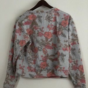 Floral print crewneck